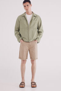 Springfield Bermuda cor lavada slim fit