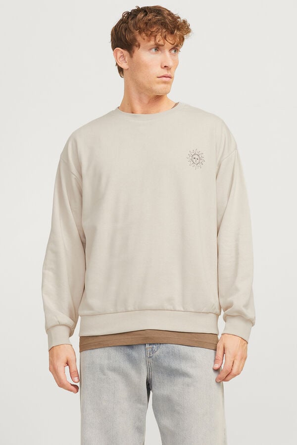 Jack & Jones Sudadera relaxed fit gris