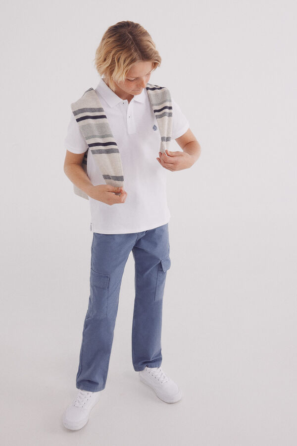 Springfield Kids Polo basico ni&ntilde;o blanco