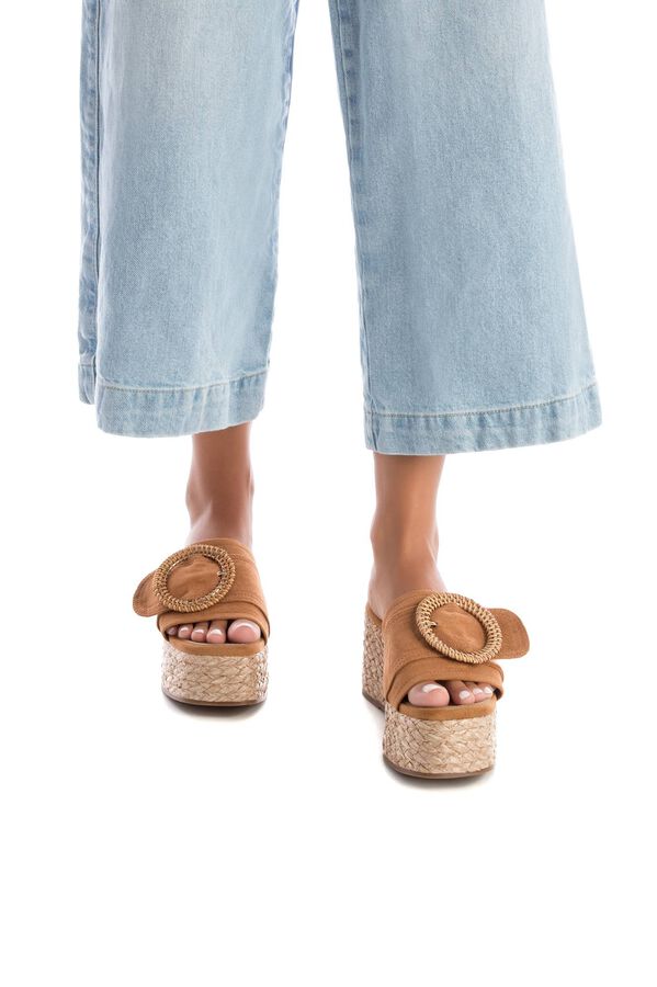 XTI Sandalia de mujer  naranja