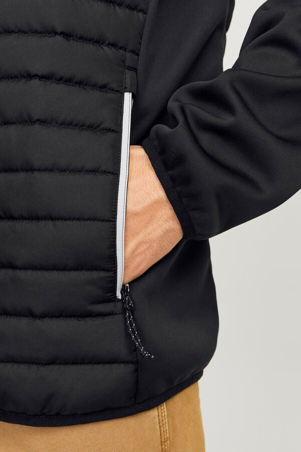 Jack & Jones Chaqueta acolchada cuello alto negro