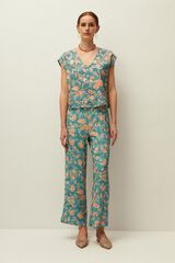 Systemaction Pantal&oacute;n estampado floral estampado