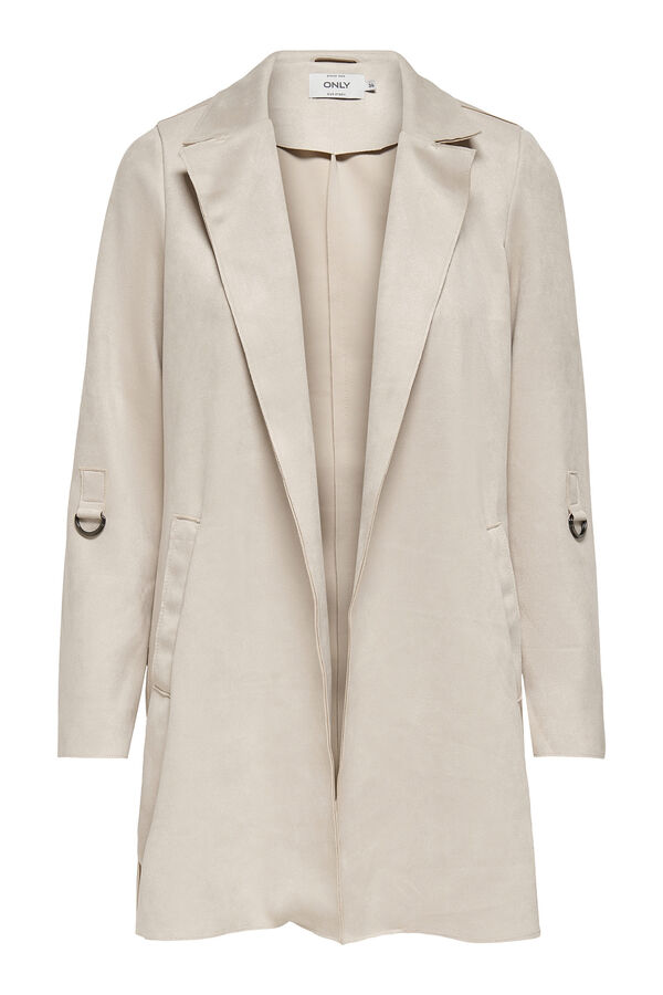 Only Chaqueta de ante beige