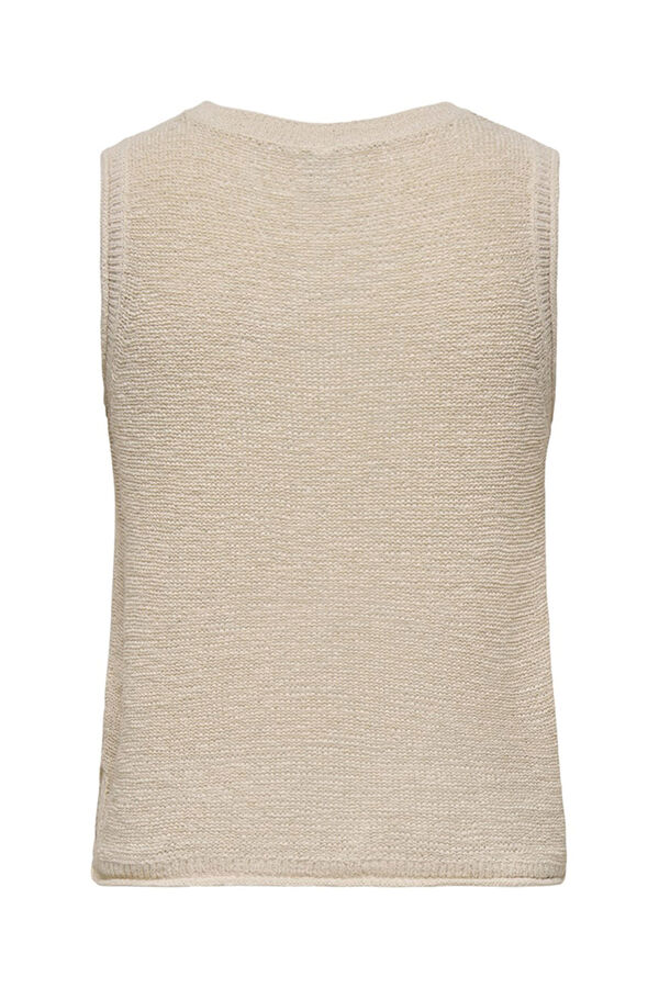 Only Camiseta de malha fina cinzento