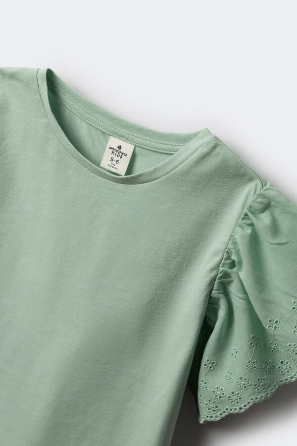 Springfield Kids Camiseta Volantes niña verde