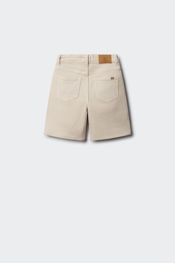 Springfield Kids Bermuda straight denim ni&ntilde;o blanco