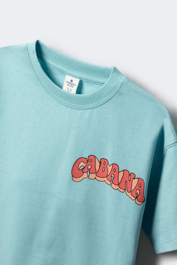 Springfield Kids Camiseta cabana ni&ntilde;o azul