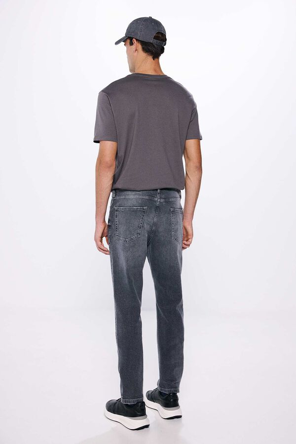 Springfield Jeans slim fit cinza escuro cinzento