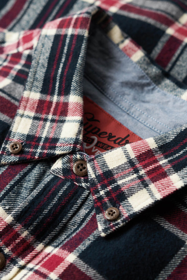 Superdry Camisa cuadros azul