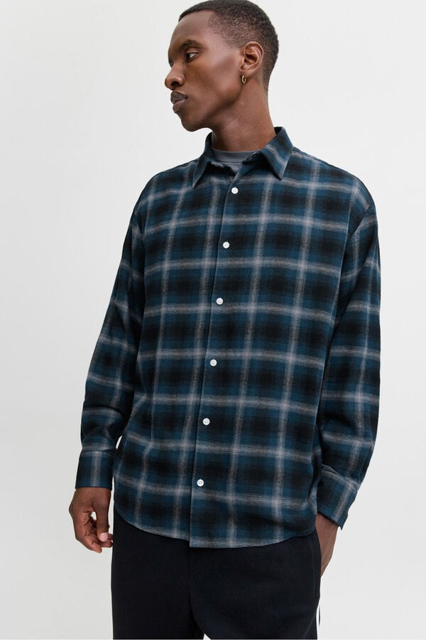 Jack & Jones Camisa cuadros azul