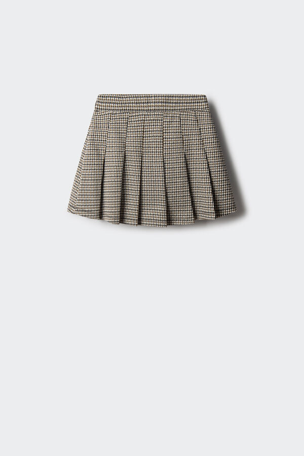 Springfield Kids Saia xadrez de menina cru