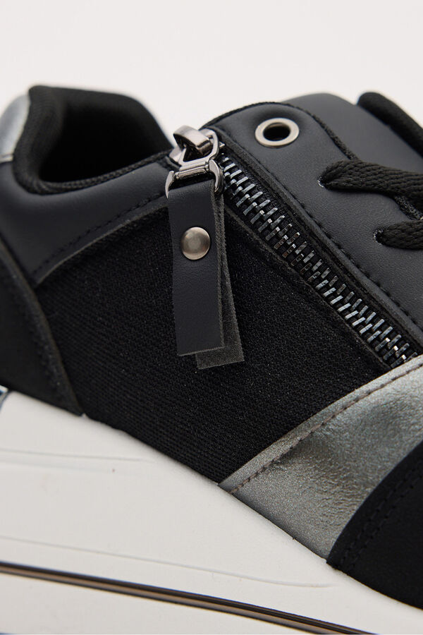 Inside Zapatillas casual cu&ntilde;a cremallera preto