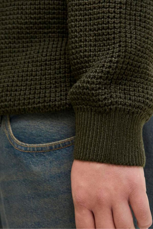 Jack & Jones PLUS Jersey b&aacute;sico de punto liso verde