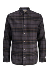 Jack & Jones PLUS Camisa cl&aacute;sica de cuadros negro