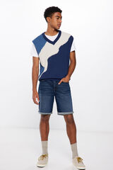 Springfield Bermuda vaquera regular fit azul