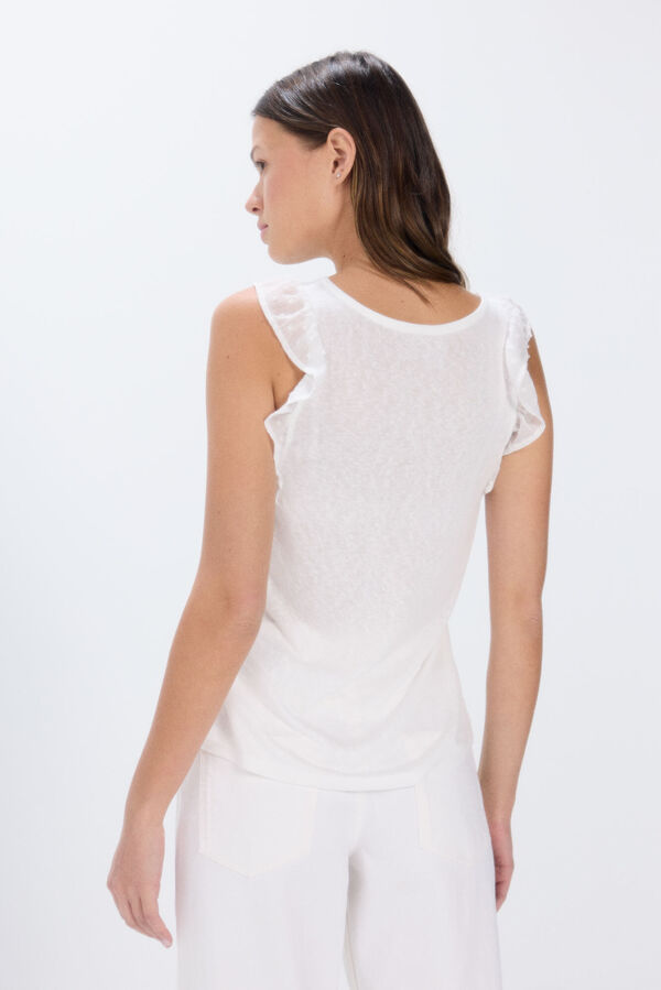 Springfield Camiseta volantes plumeti estampado