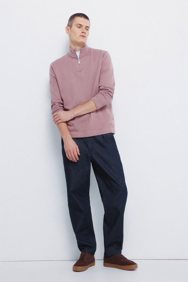 Springfield Camisola Milano com fecho-&eacute;clair rosa