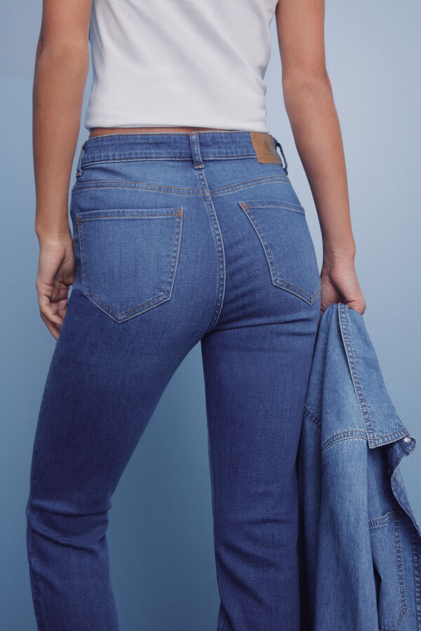 Springfield Cal&ccedil;a jeans slim cropped azul