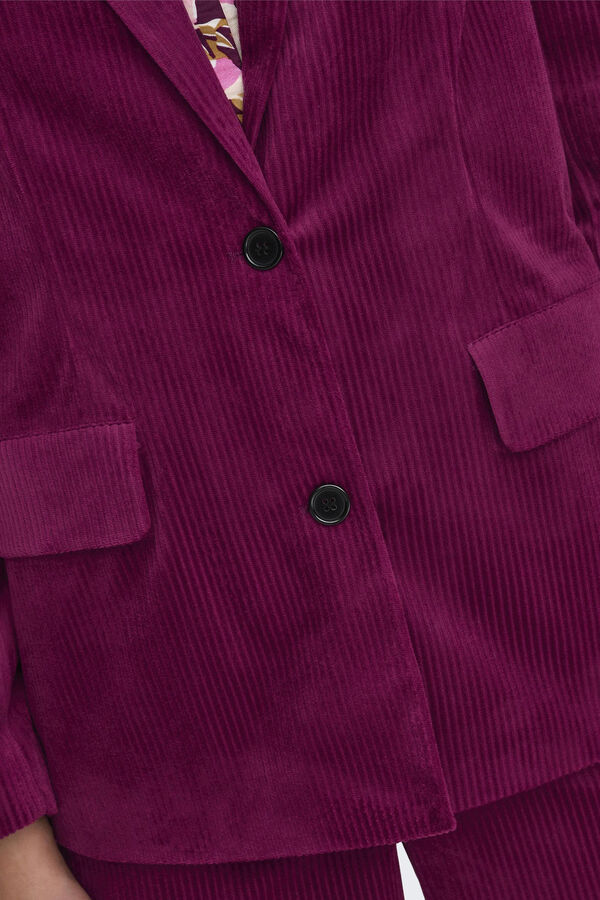 Springfield Blazer clásico de pana morado