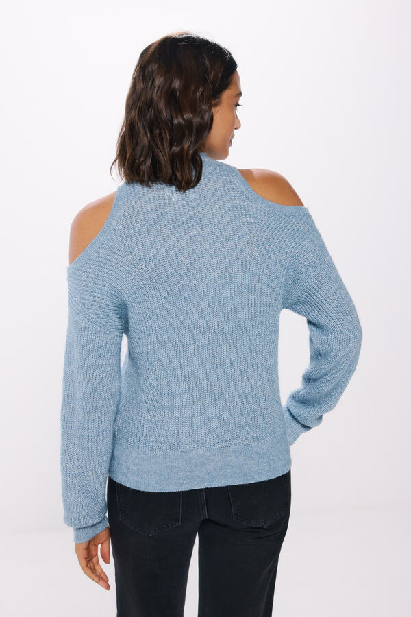 Springfield Jersey lurex aberturas hombros azul