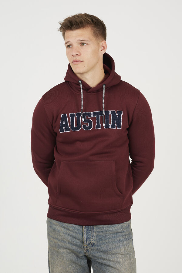 Brave Soul Sudadera con capucha burdeos