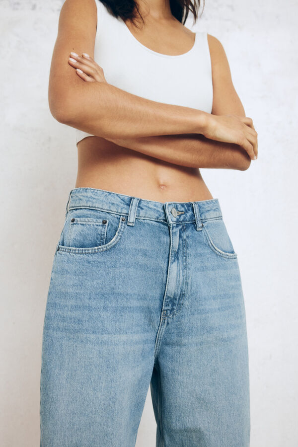 Springfield Jeans wide leg azul