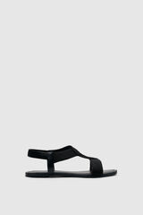 Inside Sandalia trenza brillo negro