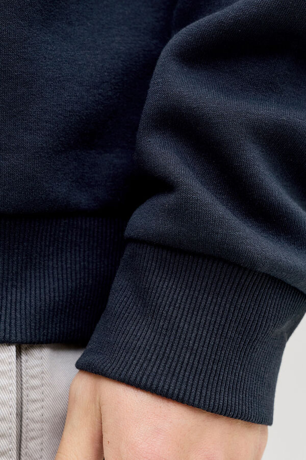 Jack & Jones Sweatshirt gola redonda em felpa azul