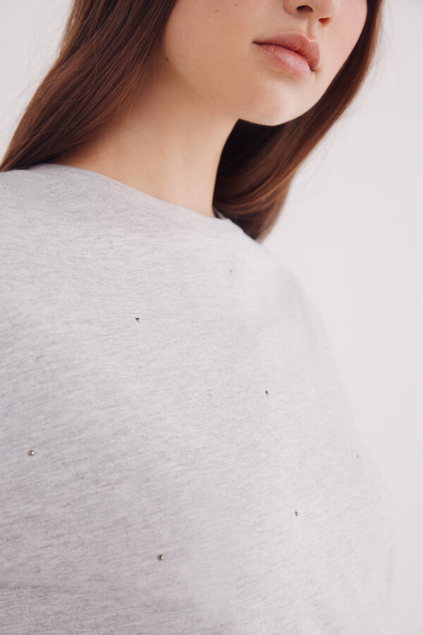 Springfield Camiseta tachas gris