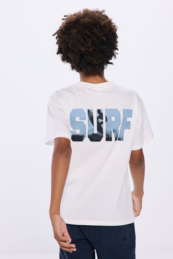 Springfield Kids Camiseta de surf para menino bege