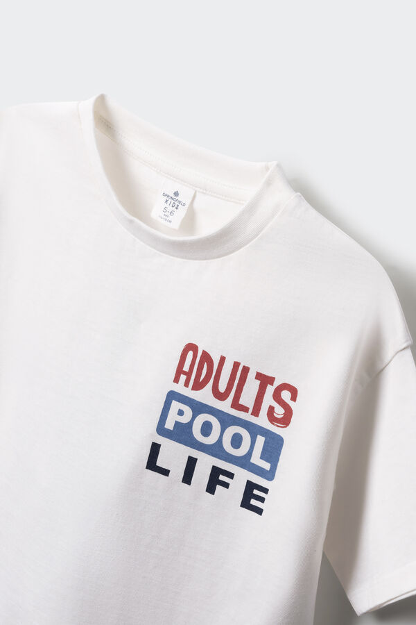 Springfield Kids Camiseta infantil de flamenco bege