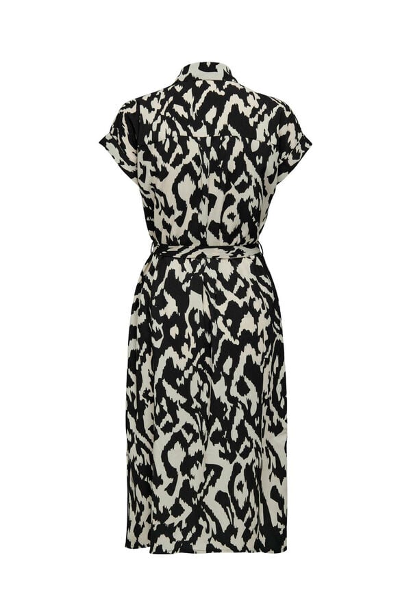 Only Vestido camisero midi gris