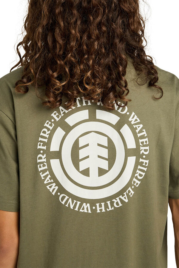 Element T-shirt de manga curta bege