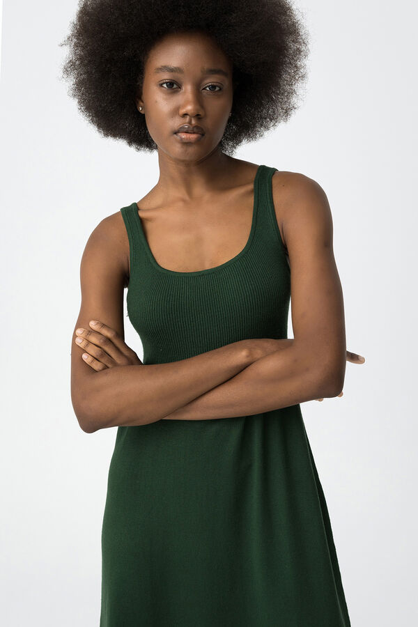 Tiffosi Vestido comprido de malha verde