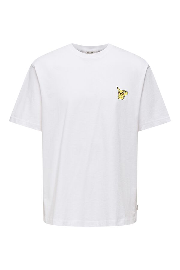 Only & Sons T-shirt manga curta branco