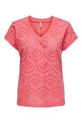 Only Top decote em V  borgonha