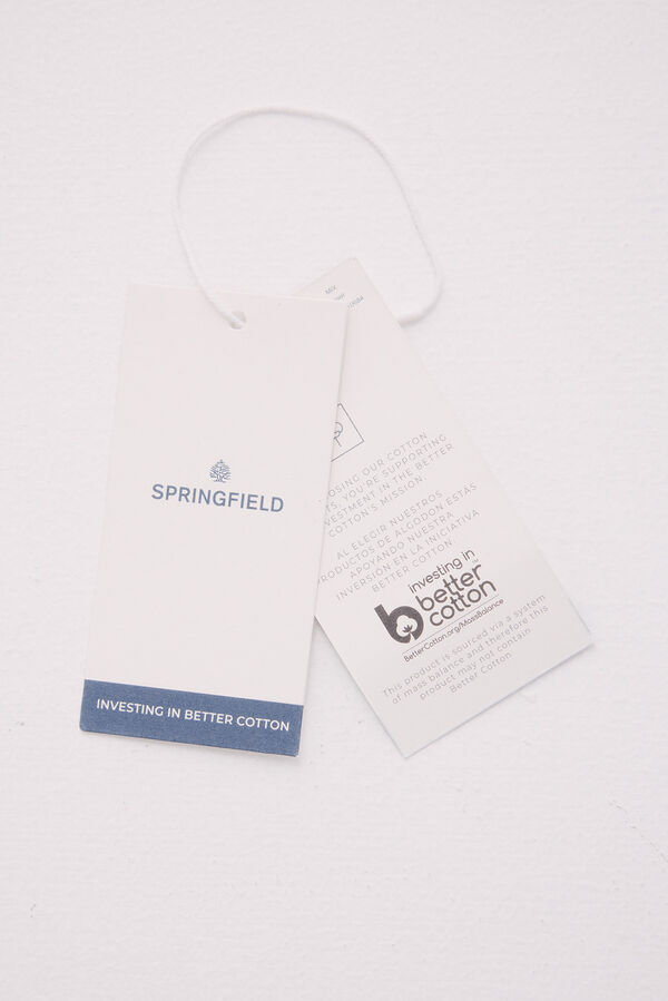 Springfield Camiseta de crochet com ombros preto