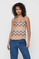 Only Top com alça fina vermelho