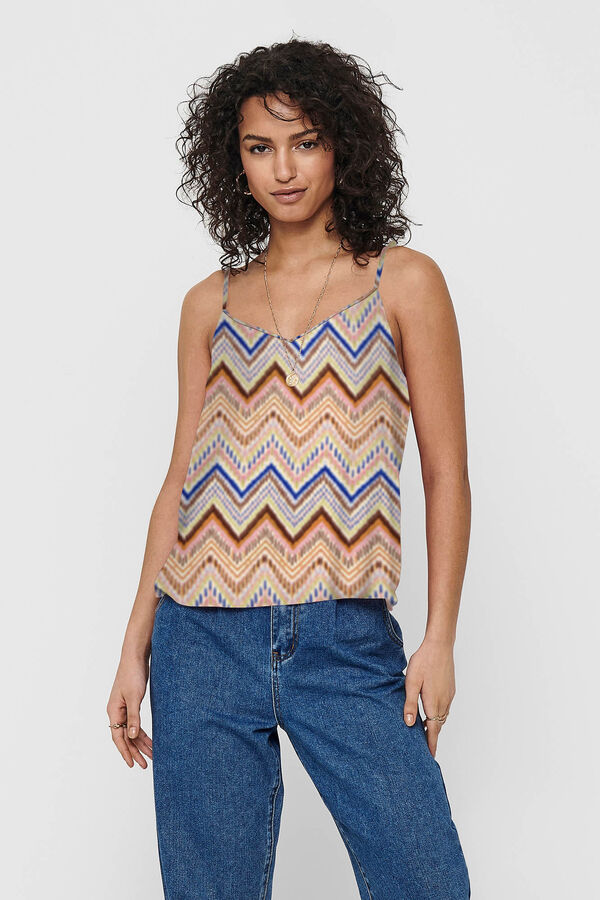 Only Top com alça fina vermelho