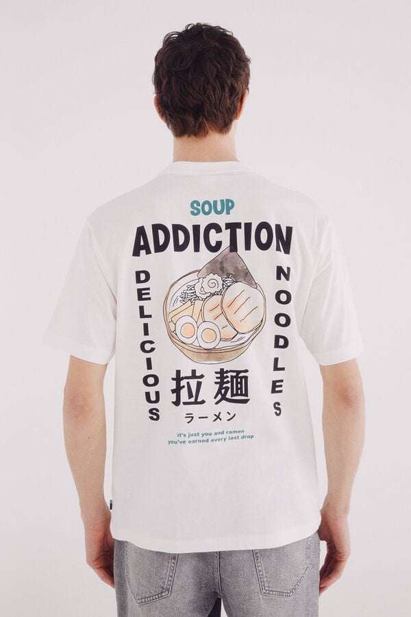 Springfield Camiseta soup addiction marfil