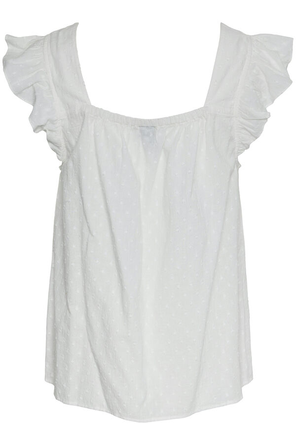 Pieces Top mulher 100% algodão branco