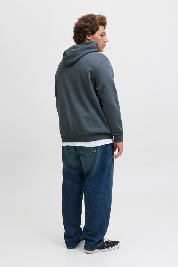 Jack & Jones PLUS Moletom Plus Sweatshirt regular fit cinzento