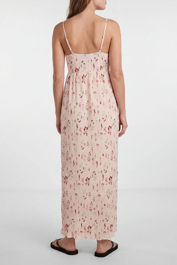 Pieces Vestido comprido de al&ccedil;as rosa