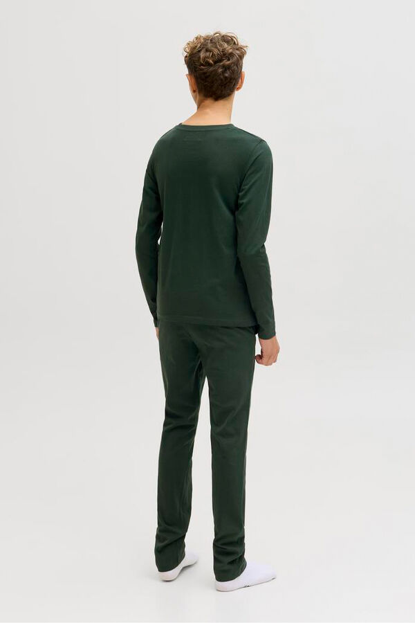 Jack & Jones Junior Set de pijama con logo turquesa