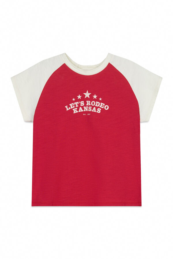 Springfield T-shirt em algod&atilde;o "rodeo" vermelho