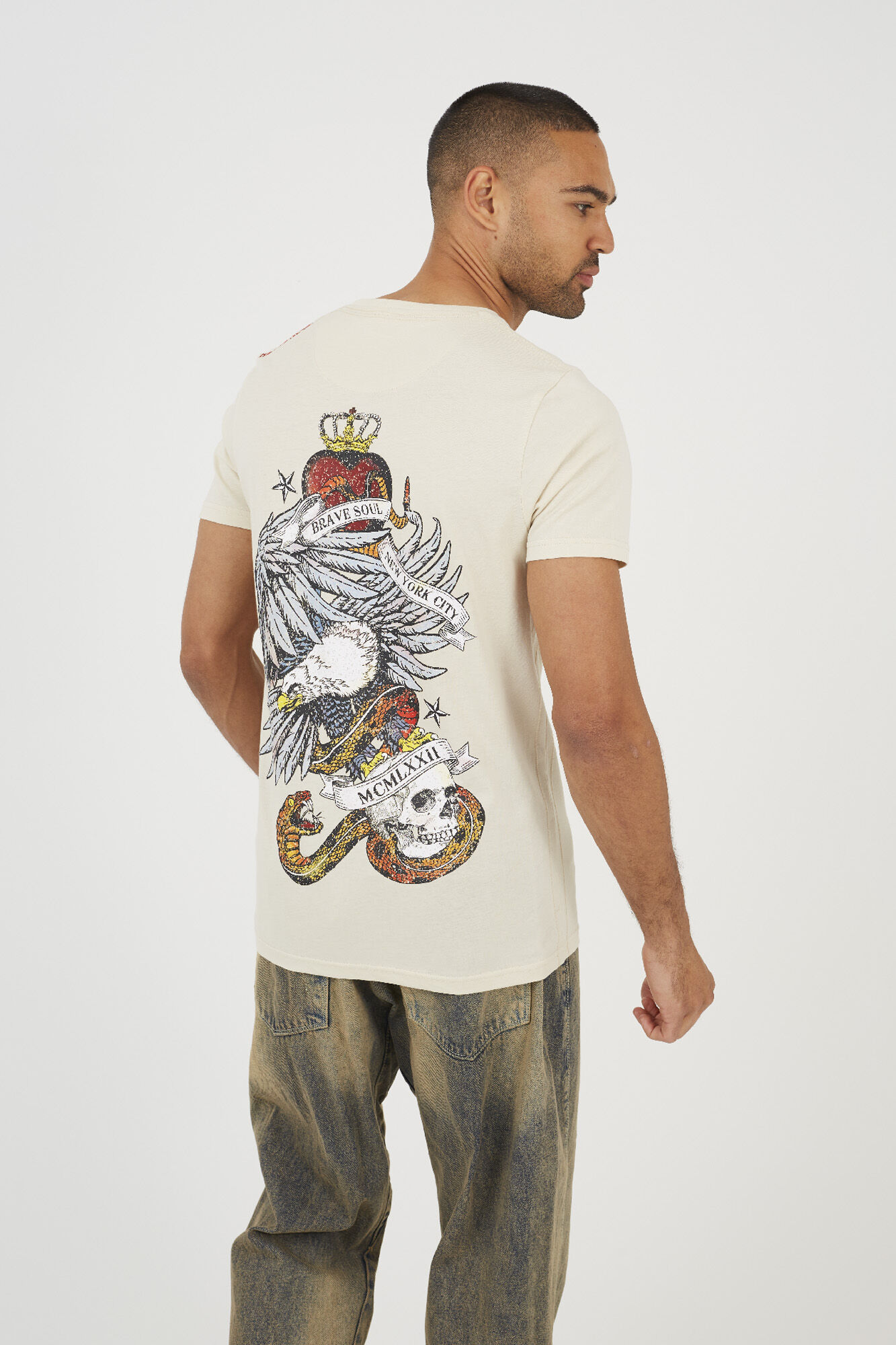 Brave Soul Camiseta manga corta estampada