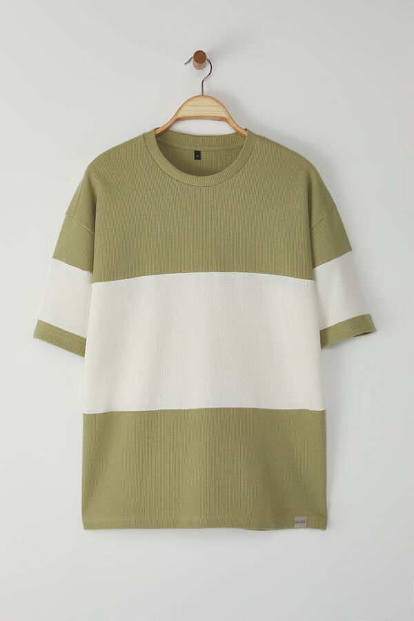 Trendyol T-shirt oversize de manga curta verde