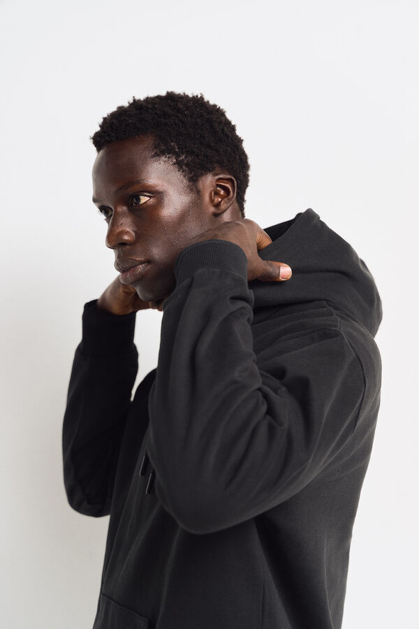 Springfield Sudadera b&aacute;sica capucha negro