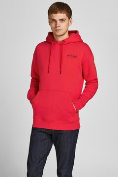Springfield Sweatshirt com capuz print costas vermelho
