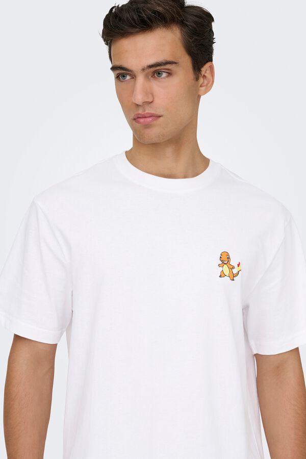 Only & Sons T-shirt manga curta branco